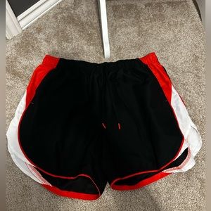 Black & orange athletic shorts